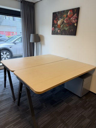 4x Design tafels Piet Boon, licht hout